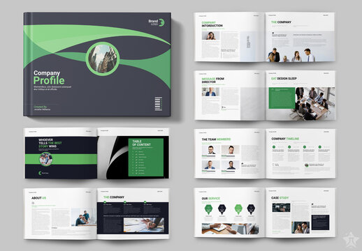Company Protfolio Landscape Template