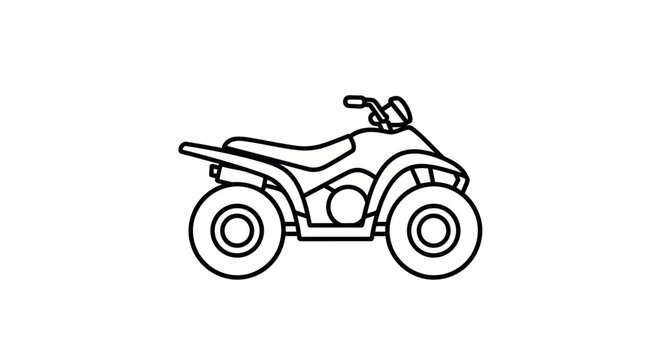 All terrain vehicle four wheeler.