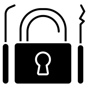 Lock Picking Vector Icon