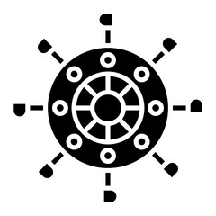 Obraz premium Ferris Wheel Vector Icon