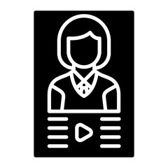 Obraz premium Movie Poster Vector Icon