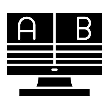 AB Test Vector Icon