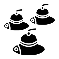 Fototapeta premium Vendor Hat Vector Icon