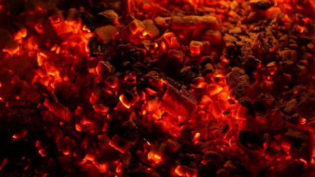 fire coals burning hot coal fossil energy 4k HD
