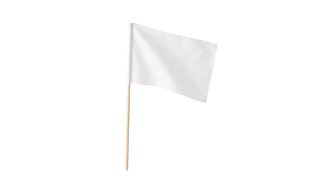 blank white paper flag