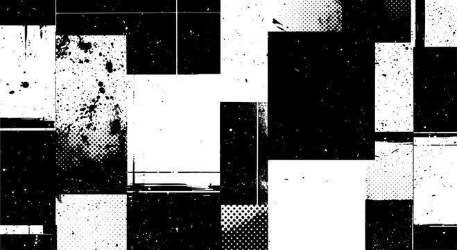 Knife tactical combat with double-edged blade, grunge texture, bold geometric blocks, monochrome vector style for game UI
