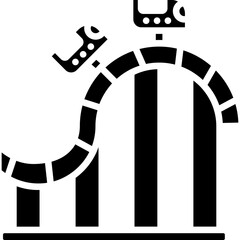 Roller Coaster Vector Icon © SAMDesigning