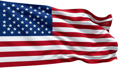 Fototapeta premium american flag waving in wind with dramatic lighting for patriotic celebration and national pride