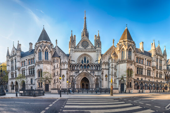 The Royal Courts of Justice in London, England, UK