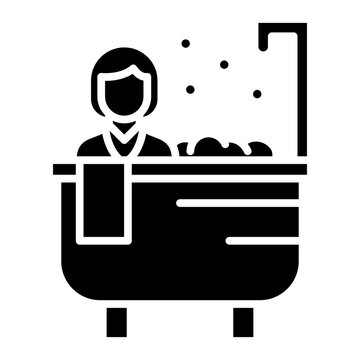 Mud Bath Vector Icon