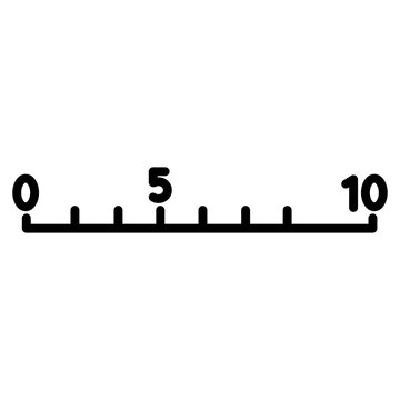 Map Scale Vector Icon