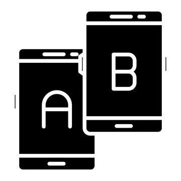 A B Testing Vector Icon