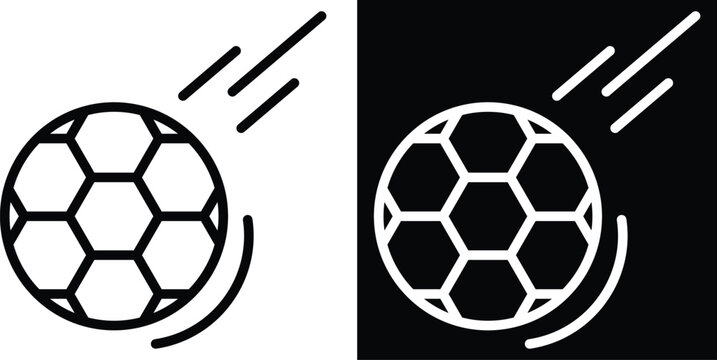 kickoff Two-tone version in black and white background