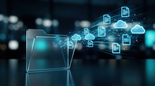 Digital Document Management System DMS and enterprise resource planning ERP interface for workflow automation.