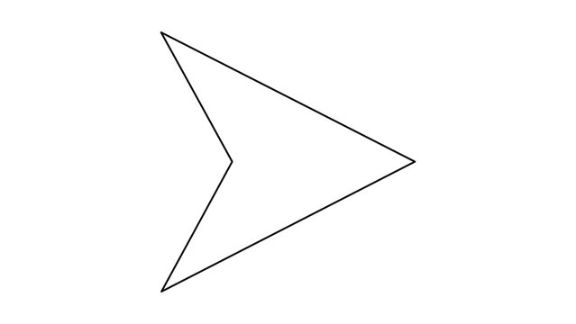 Primitive arrowhead vector icon with an editable stroke and minimalist line art style. This hand-drawn illustration represents ancient tools, hunting, and archaeology in a clean scalable format.