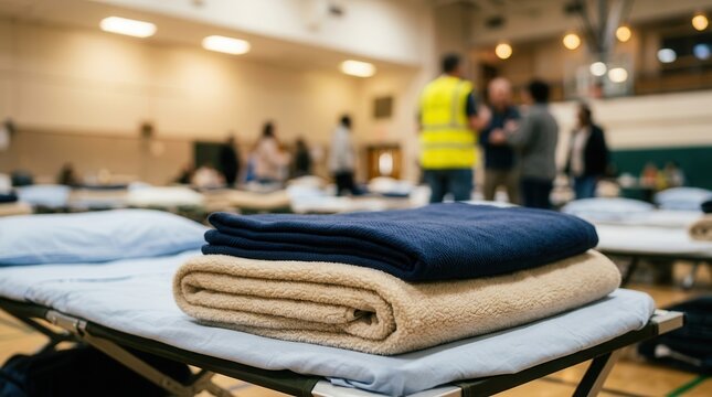 Winter emergency shelter provides support and safety for the homeless