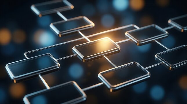 Business process workflow automation with a flowchart scheme for hierarchy management.