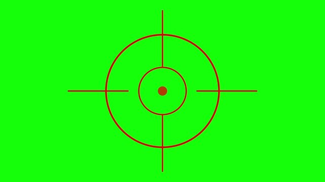 Target Crosshair Radar Green Screen Animation Sniper Aim Overlay Background