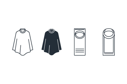 Poncho And Sleeve Icons
