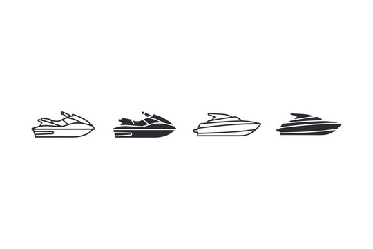 Watercraft Icons Collection