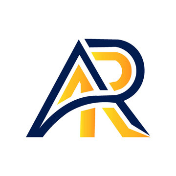 Modern AR Monogram Logo Design &ndash; Luxury Letter AR Branding Vector Template