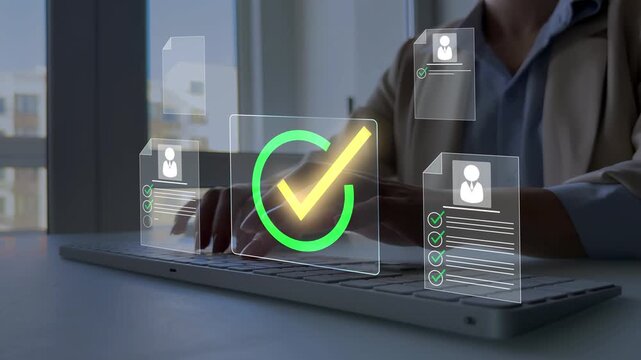 Employee approval process management,documents selection and verified staff. Online human resources management system for efficient recruitment,CV screening,candidate selection and hiring workflow.