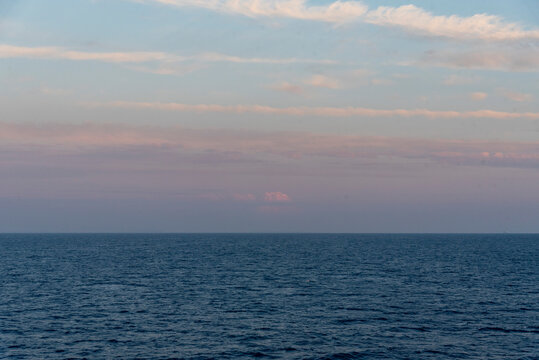 sunset over the sea