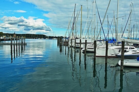 Germany - view of the port in town Constance