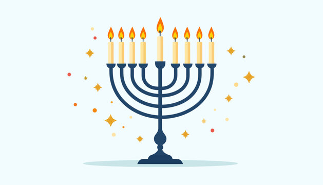 Hanukkah Menorah Candles menorah vector