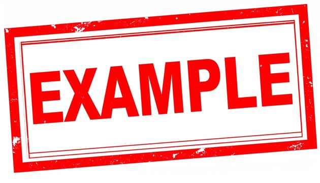 EXAMPLE Stamp &ndash; Sample & Demonstration Symbol