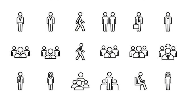 People icons in various poses.