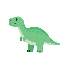 Fototapeta premium Happy dinosaur standing tall with its cute grin and adorable spots on its back