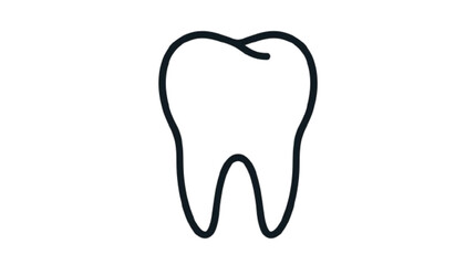 Obraz premium tooth isolated on white background