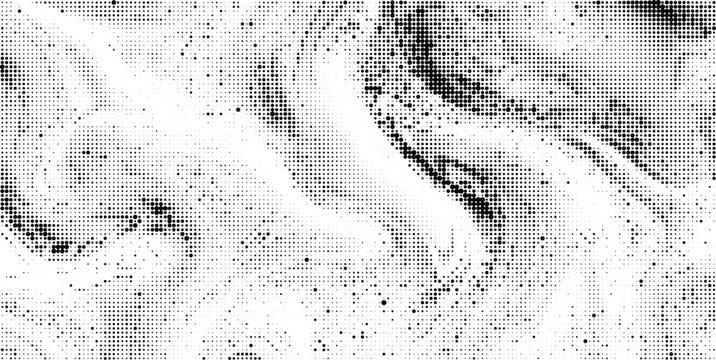 Abstract black and white pixel half tone art texture