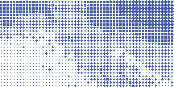 Geometric pattern with diamond and cross shapes