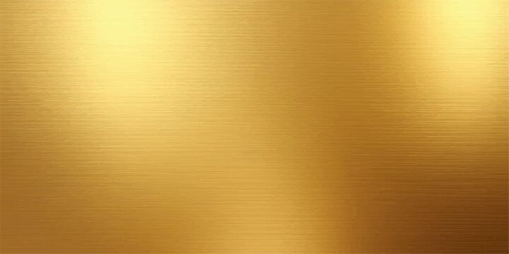 A shiny brushed gold metallic texture background featuring a seamless steel plate design with a textured surface material suitable for a luxury wallpaper backdrop or industrial sheet illustration