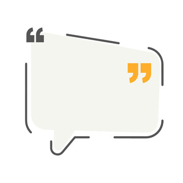 Bubble testimonial banner, quote, infographic. Social media post template designs for quotes. Empty speech bubbles, quote bubbles and text box