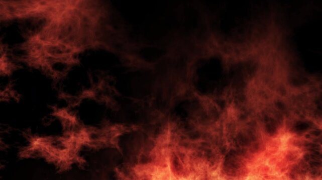 Fire sparks with smoke animation copy space background