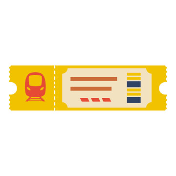 Train Ticket Illustration