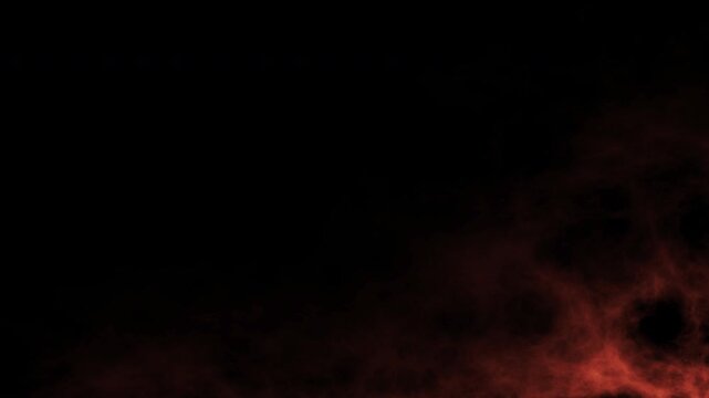 Fire sparks with smoke animation copy space background
