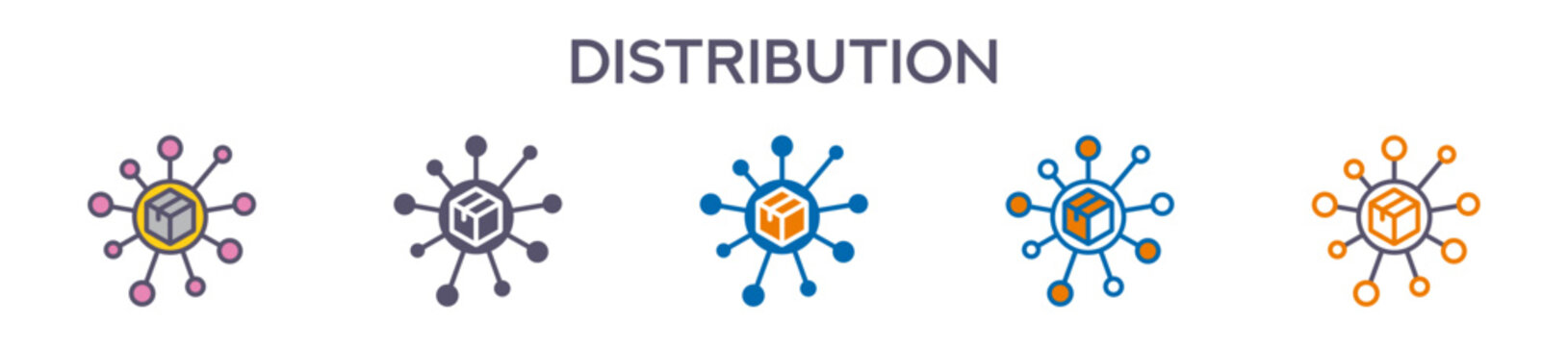 Distribution Element For Design Graphic - Multi Styles