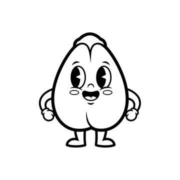 Cute Cartoon Human Testicle Male Reproductive Organ Character Mascot