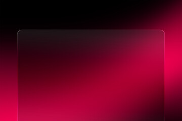 Obraz premium Futuristic Red Neon Glassmorphism Background with Abstract Gradient Glow
