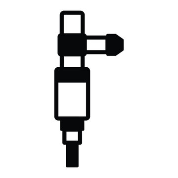Fuel Injector Vector Icon which can easily modify or edit