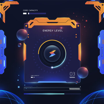 Futuristic UI Elements Set Sci Fi HUD Interface Components Collection