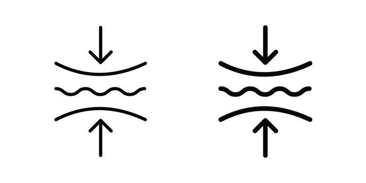 Elastic icon design collection in black