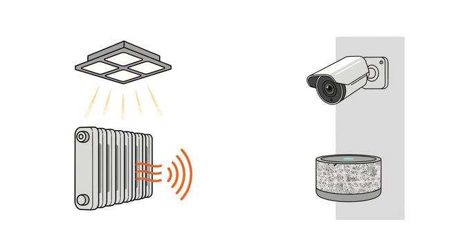 Smart home security camera system.