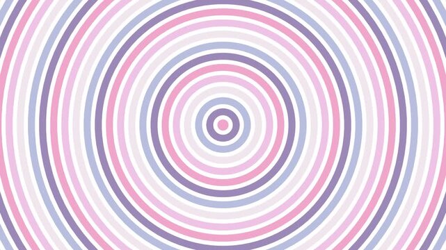 Captivating abstract pattern of concentric circles in soft pink, lavender, and white tones, creating a harmonious and visually engaging graphic background with a modern geometric aesthetic
