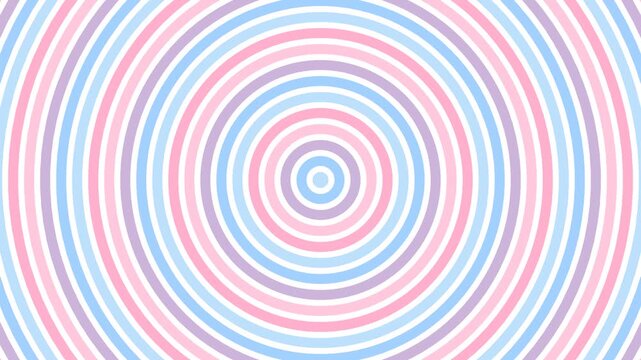 Soft pastel concentric circles creating a calming visual rhythm, an abstract pattern of expanding rings in gentle hues of blue, pink, and lavender for a serene background