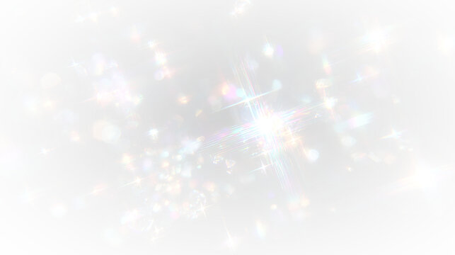 Crystal rainbow light vector with holographic prism flare and glowing spectrum texture, abstract neon png overlay for modern digital background design